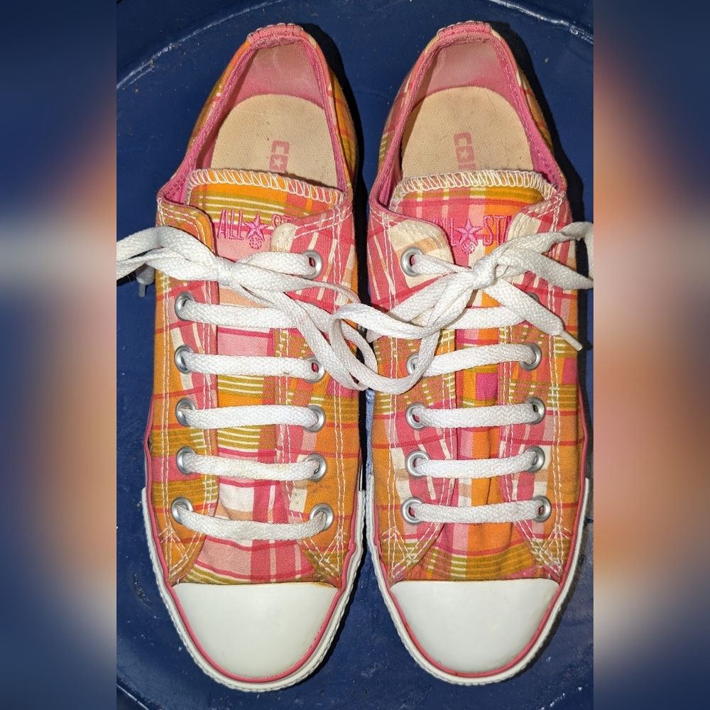 All⭐Stars Size:7 Womens orange/pink/white